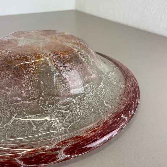Baushaus Art Deco German Red Glass Bowl by Karl Wiedmann for WMF Ikora, 1930s For Sale - Image 17 of 18