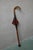 20th Century English Hunting Walking Stick with Seat in Bamboo, Leather and Metal, 1960s For Sale - Image 3 of 13