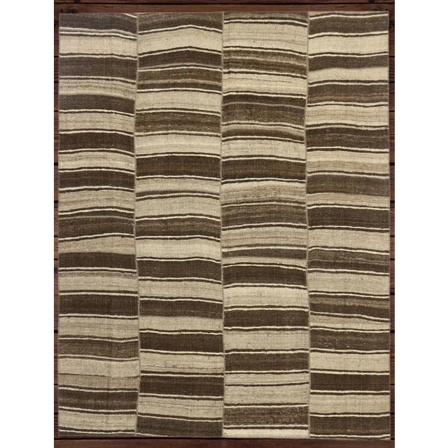 Textile Mid 20th Century Wabi-Sabi Turkish Kilim Rug - 08'09 X 11'02 For Sale - Image 7 of 8