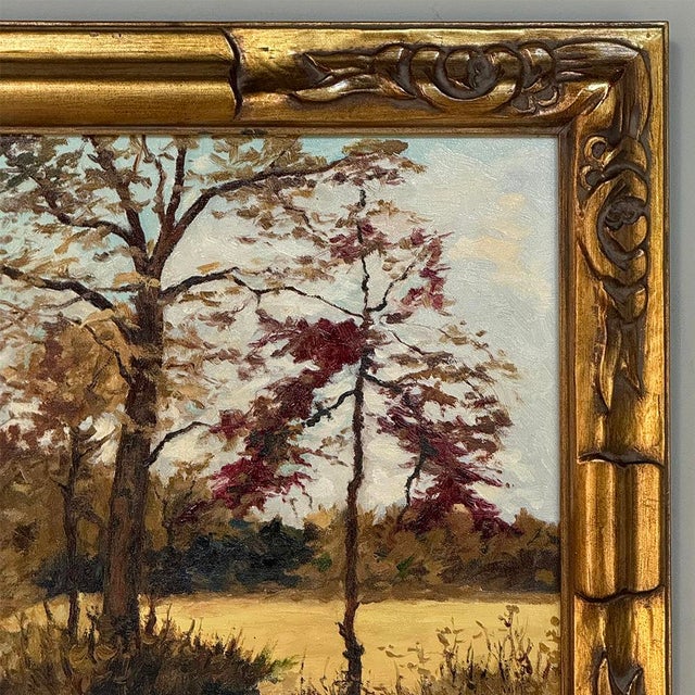 Framed Oil Painting on Canvas by Pierre Colson (1930-?) 'A Ray of Sunshine' For Sale - Image 9 of 16