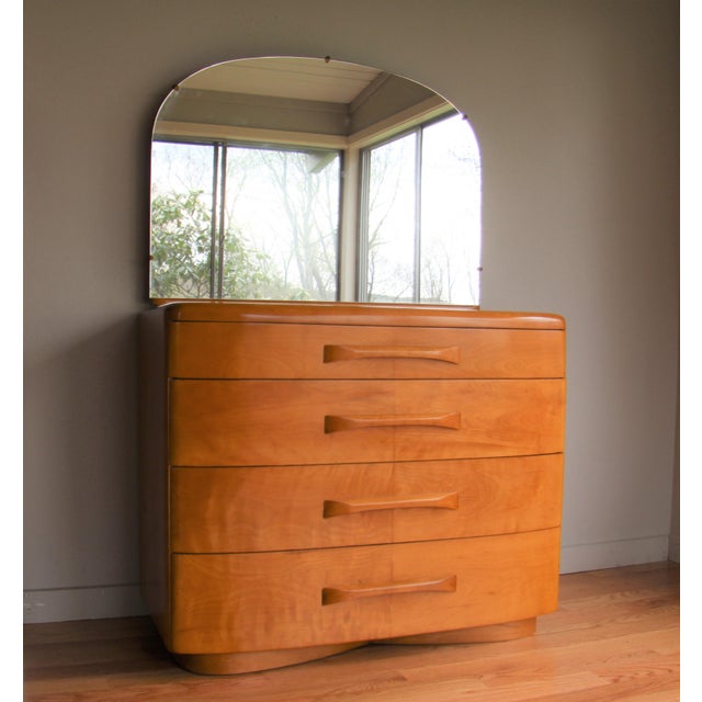 1940s Vintage Leo Jiranek for Heywood Wakefield Niagara Dresser with Mirror Chairish