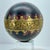 Ebony French Antique Bowling Ball With Brass Decoration For Sale - Image 8 of 12