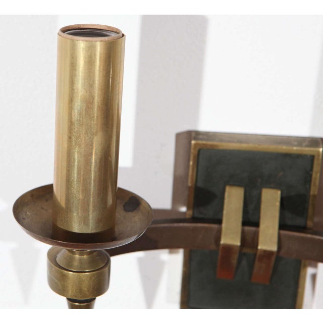 Brass French Vintage Double Arm Wall Sconces - a Pair For Sale - Image 8 of 10