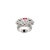 Metal Panther Animal Statement Unisex Silver Ring With Chunky Zircon- Size 8 For Sale - Image 7 of 11