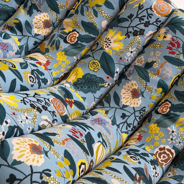 Wood 1970s Glass Sofa Attributed to Adrian Pearsall for Craft Associates For Sale - Image 7 of 12