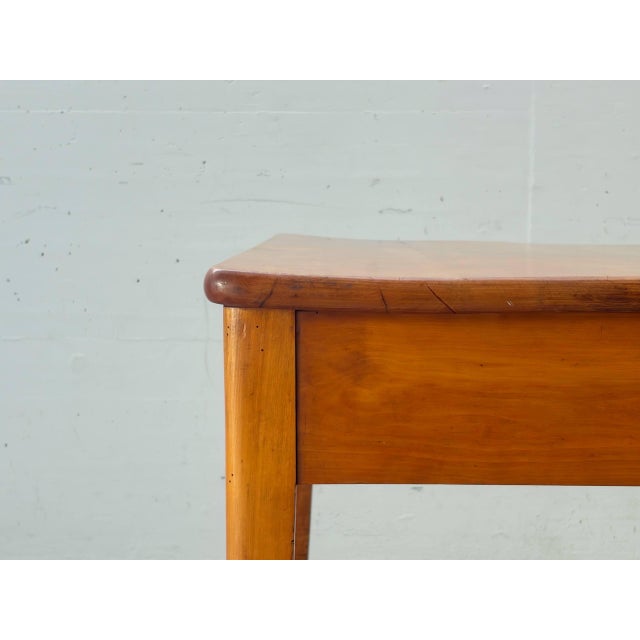 Biedermeier Table in Cherry Wood with Drawer, 1800s For Sale - Image 10 of 18