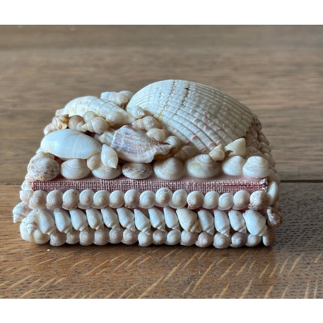 Mid 20th Century Vintage English Shell Box For Sale - Image 5 of 8