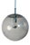 Glass and Chrome Globe Lamp from Hustadt Leuchten For Sale