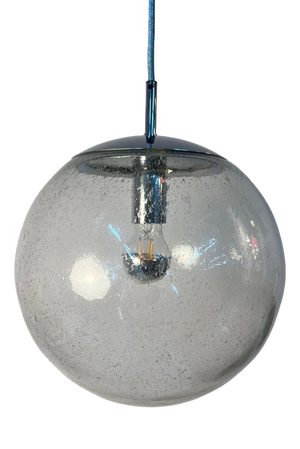 Glass and Chrome Globe Lamp from Hustadt Leuchten