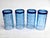 Anchor Hocking Vintage Anchor Hocking Flat Iced Tea Glasses in Tartan Blueberry, Set of 4 For Sale - Image 4 of 13