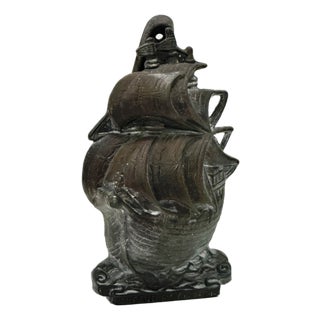 Dark Patinated Bronze Door Knocker, 1920s For Sale