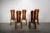 Wood Vintage Brutalist Dinning Chairs in Oak from De Puydt, 1970, Set of 5 For Sale - Image 7 of 12