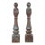 Pair of Antique Victorian 46.5 In. Cast Iron Newel Posts For Sale