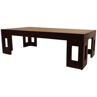 Two Tone Moderne Art Deco Coffee Table For Sale