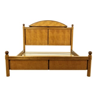 Hickory White King Size Biedermeier Style Bed For Sale