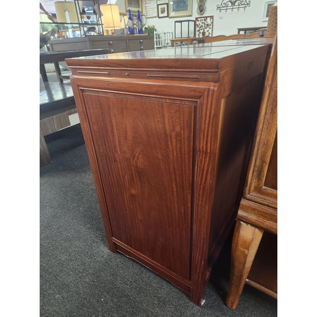 1960's George Zee Rosewood Oriental Style Stereo Cabinet For Sale - Image 9 of 17