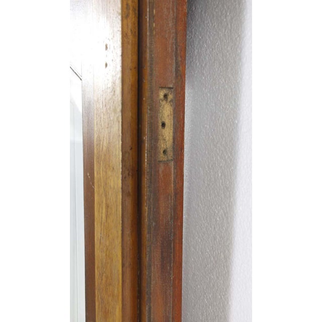 Large Door Frame With Textured Glass & Etched Glass Side Lites Chairish