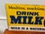 Vintage Connecticut "Drink Milk" Dairy Advertising Metal Sign, 44 Inches For Sale - Image 13 of 18