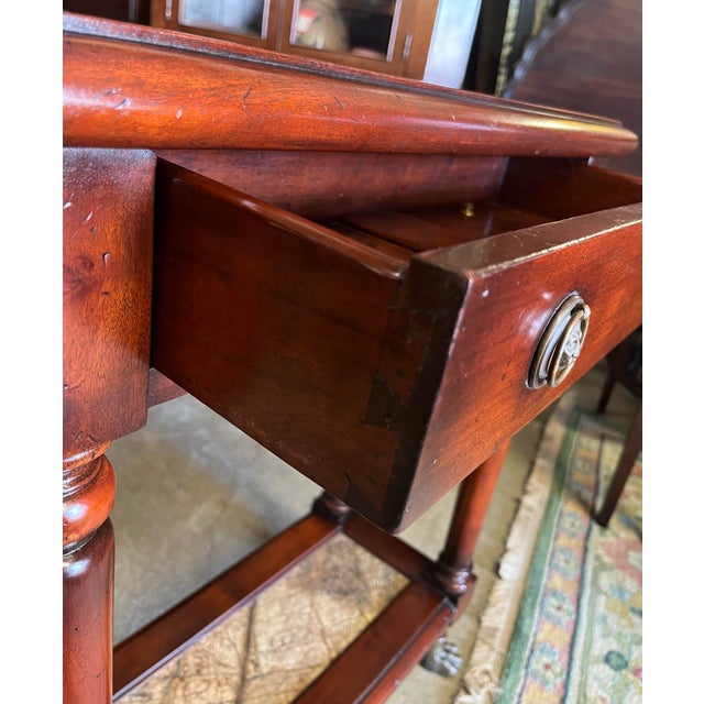Exquisite small console, part of the Morgan Hill collection by Theodore Alexander. This table features and inlaid marble...