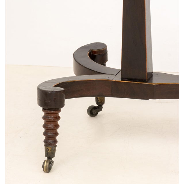 19th Century Regency Rosewood and Mahogany Card Table For Sale - Image 5 of 10