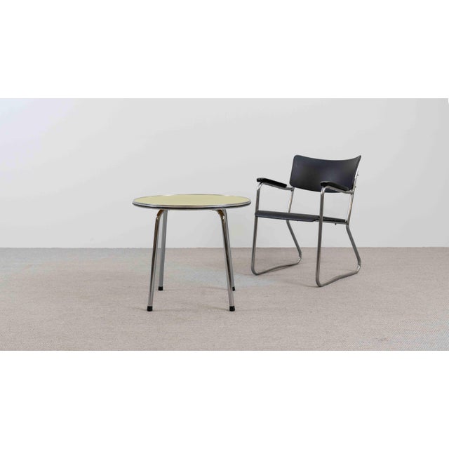 Vintage Bauhaus Steel Tube Side Table, 1940s For Sale - Image 10 of 11