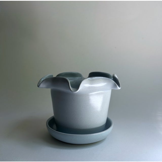 Late 20th Century Buchan Thistleware Fluted Cachepot Planter For Sale In New York - Image 6 of 18