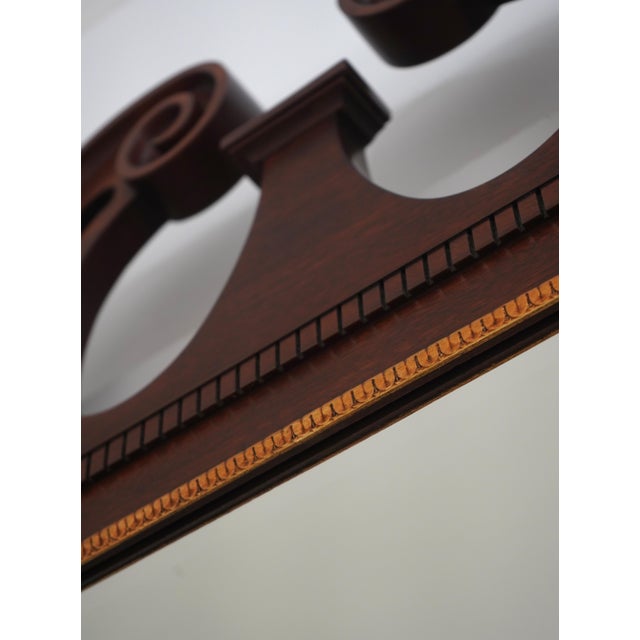 Brown Henkel Harris Mahogany Arch Top Mirror For Sale - Image 8 of 10