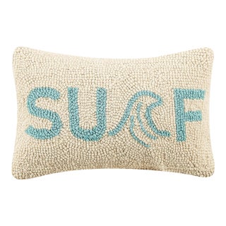 Surf Hook Pillow, 12" x 8" For Sale