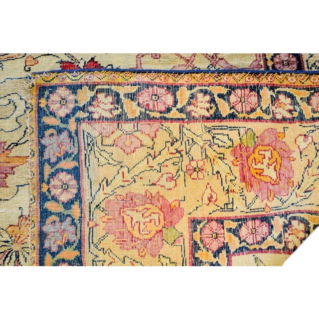 Late 19th Century Lavar Kirman Rug For Sale In Chicago - Image 6 of 7