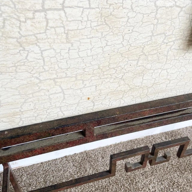 Vintage Chinoiserie Console Table/Storage Chest For Sale - Image 9 of 10