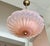 Mid-Century Modern Murano Glass Round Pink Opalescence Glass Chandelier or Pendant For Sale - Image 3 of 18
