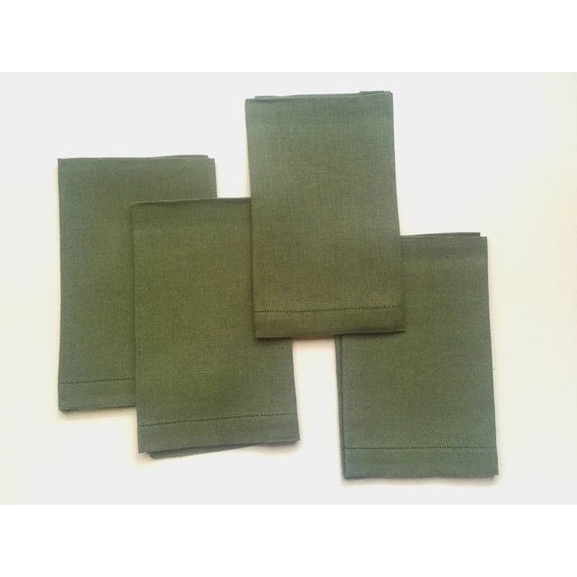 Sferra Sage Green Linen Dinner Napkins Set of 4 Chairish