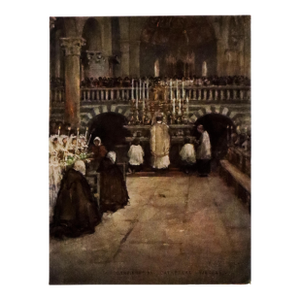 1905 Italian Original Print - The First Communion - From Book Florence & Some Tuscan Cities (1905)