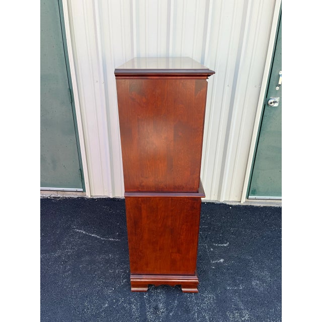 Wood Cherry Chippendale 6-Drawer Chest of Drawers For Sale - Image 7 of 12