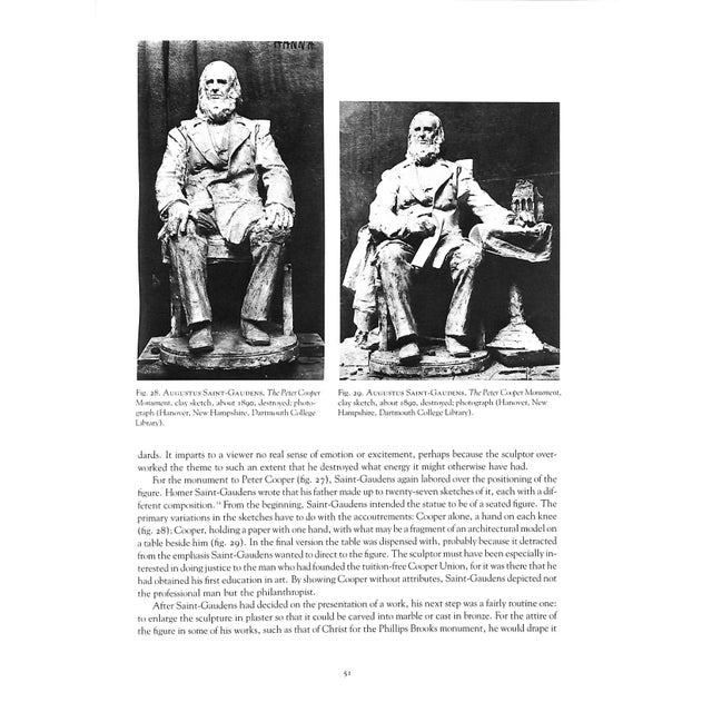 "Augustus Saint-Gaudens Master Sculptor" 1985 Greenthal, Kathryn For Sale - Image 9 of 11