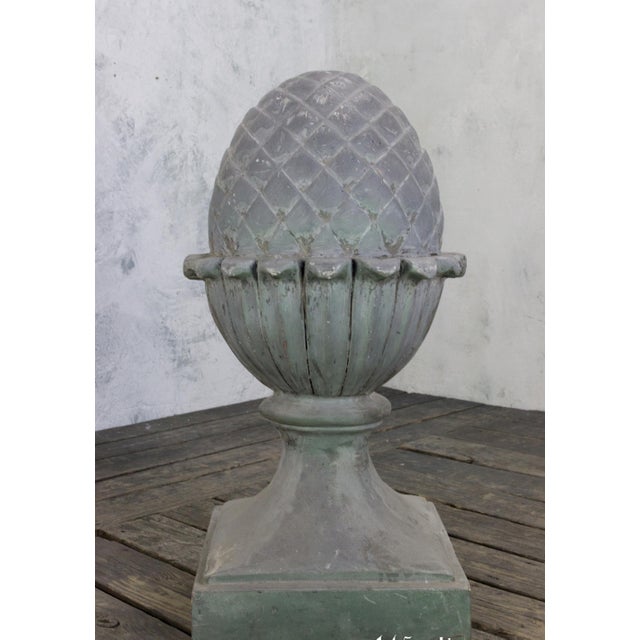 Art Deco Large Decorative Fiberglass Pinecone Finial Decoration For Sale - Image 3 of 8