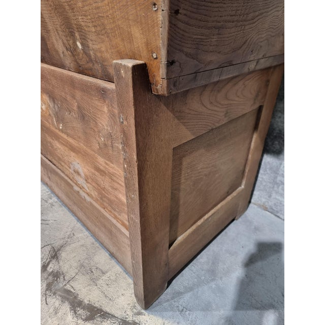 Antique French Farmers Bakery Cabinet in Oak For Sale - Image 6 of 18
