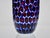Blue Murano Glass Vase with Floating Murrine Mosaic in Blue and Red, 1980s For Sale - Image 8 of 18