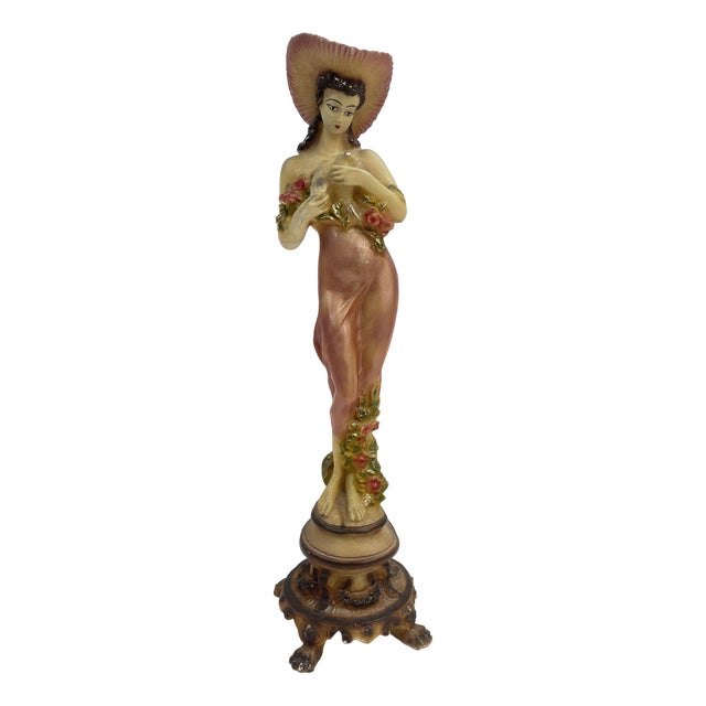 Decorative Figurine Depicting a Floral Woman, 1960s For Sale