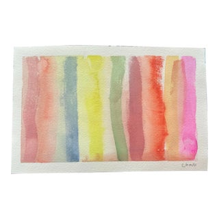 Original Watercolor Abstract Painting by Chani MacKay “Popsicles” For Sale