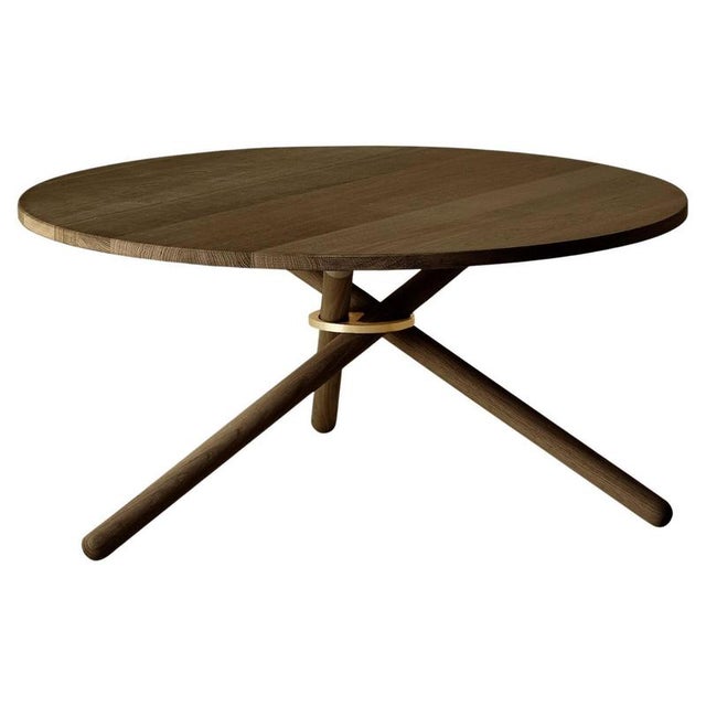 Wood Berta Dark Oak Coffee Table by Eberhart Furniture For Sale - Image 7 of 7