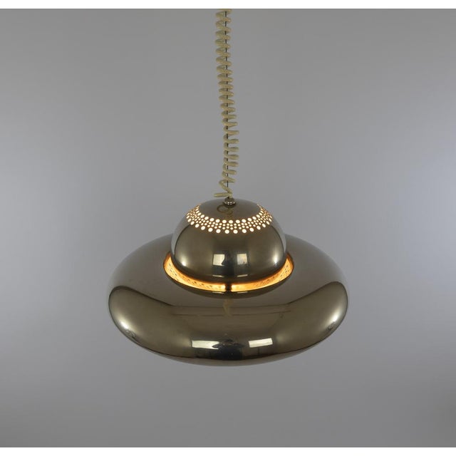 Nickel Fior Di Loto Pendant by Afra and Tobia Scarpa for Flos, 1960s For Sale - Image 10 of 11