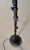 Metal Vintage Art Nouveau Style Floral Vine Bridge Floor Lamp With Embroidered Shade For Sale - Image 7 of 8