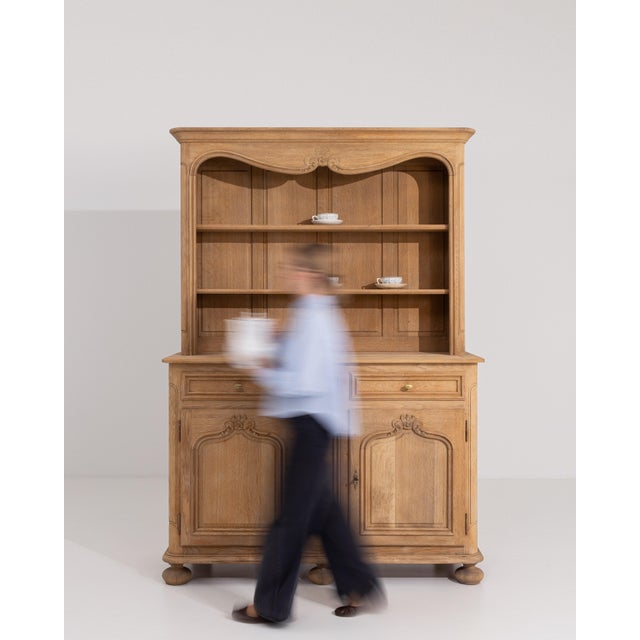 Louis XV Oak Cupboard, Rococo Style, France, 19th Century For Sale - Image 10 of 18