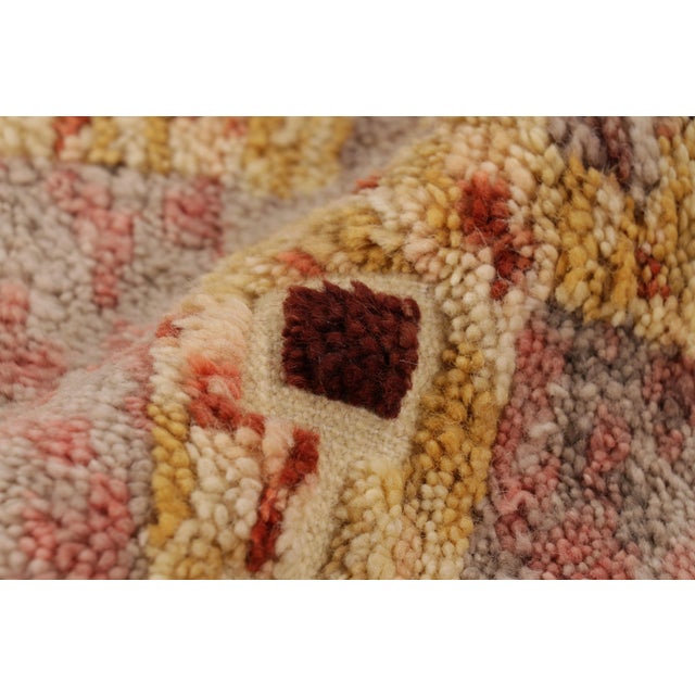 Yellow Rug & Kilim’s Scandinavian-Inspired Geometric Golden-Yellow Gray Wool Rug For Sale - Image 8 of 8