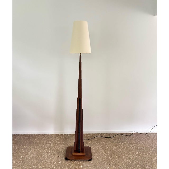 Art Deco Amsterdamse School Floor Lamp, Netherlands, 1930s For Sale - Image 3 of 10