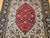 Vintage Persian Qum Area Rug, Hand-Knotted Wool & Silk, Floral Medallion Pattern, 5x7, Ivory & Red For Sale - Image 13 of 18