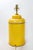 Metal Vintage Tole Tea Caddy Lamp in Mod Yellow For Sale - Image 7 of 8