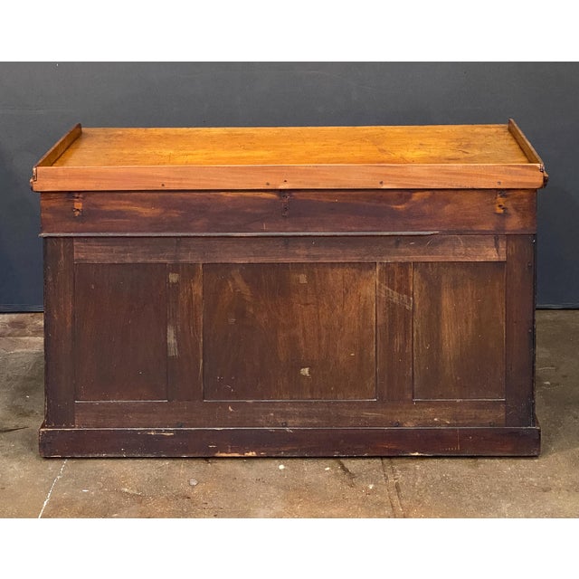 Large English Pedestal Desk With Kneehole Cabinet of Mahogany For Sale - Image 11 of 11