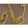 Vintage 14 Karat Yellow Gold 49.2 Gm, Rope Chain, 3.3 mm Necklace, 36 " Long For Sale - Image 16 of 18